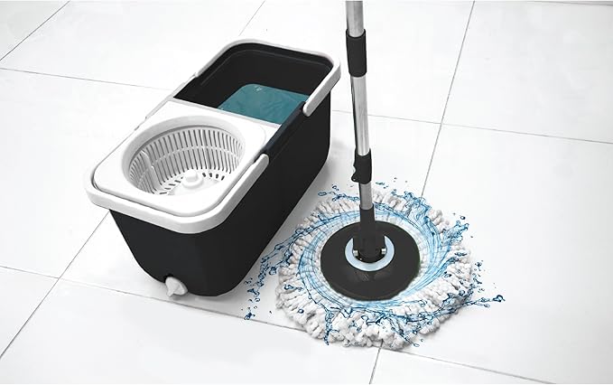 Big Boss Insta Mop The Spinning Action Mop, Black