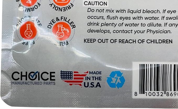 Professional Grade Tech's Choice Dishwasher Cleaner, Made in USA, DWCLN