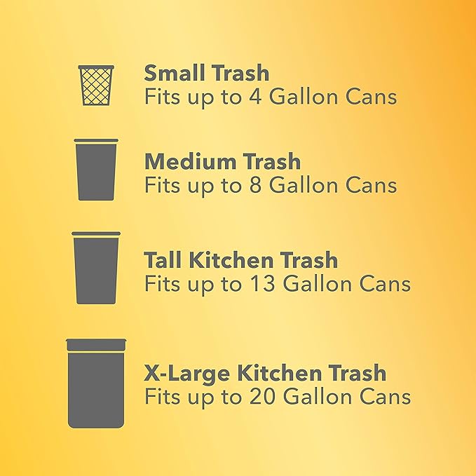 Glad Tall Kitchen Trash Bags 13 Gallon, Gain Original Garbage Bags, Odorshield with Drawstring, 34 Count