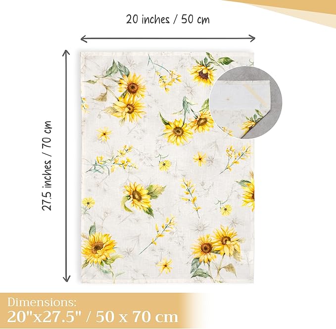 Maison d' Hermine Kitchen Towels Set of 3 100% Cotton 27.50" x 20" Reusable Cloth Tea Dish Towels Absorbent with Hanging Loop for Kitchen Farmhouse Hotel Spring Summer - Candice