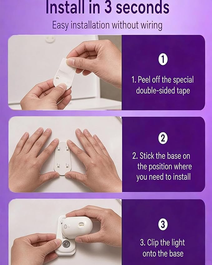 Self Cleaning UV Toilet Sanitizer and Night Light, Waterproof Deodorizing Toilet Cleaning Light, Motion-Activated, No Residue, No Odor, Reduces Bacterial Exposure and Preventing Nighttime Falls (1Pcs)