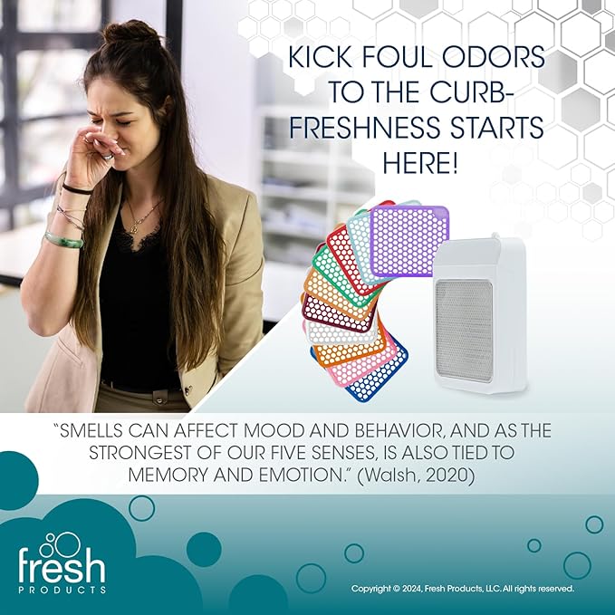 Fresh Products ourfreshe Plug In Air Freshener 30 Day Refills Replace Messy Aerosols with Dry Fragrance For Use in Medium Sized Spaces Cucumber Melon 6 Pack