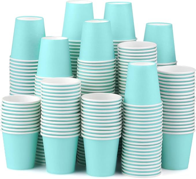150 Pack 3oz Paper Cups, Bathroom Cups Disposable,Moushwash Cup Small Snack Cup for Water, Juice,Candy Ideal for Party Bathroom and Office