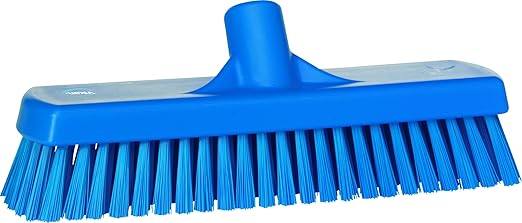 Vikan 70603 Brush,Wall/Floor Scrub,Stiff,12",PP/PBT,Blue