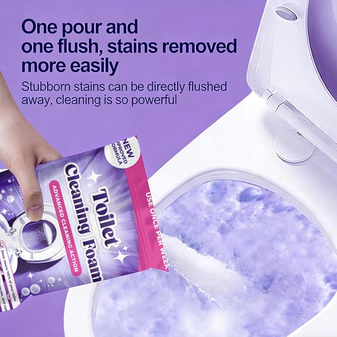 Toilet Cleaning Foam, 2026 New Upgrade Toilet Bowl Cleaner, for Sparkling Clean, Touch Free Foaming Cleaning Powder (1PCS)