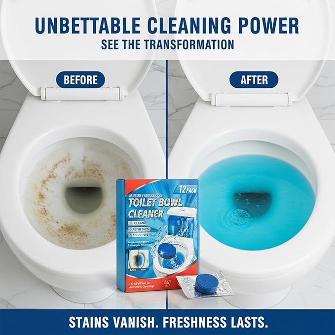 Blue Automatic Toilet Tank Cleaners, Long-Lasting Household Toilet Cleaners,Toilet flush Cleaning & Deodorizer