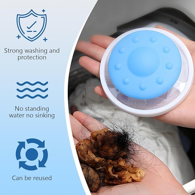 2026 Upgraded Pet Hair Remover for Laundry, Lint Catcher for Washing Machines, Laundry Pet Hair Catcher, Cat and Dog Hair Washing Machine Catcher 3PCS，for Use with Top-Loading Washing Machines；