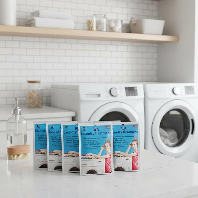 RLR Natural Laundry Detergent Powder – Whitens, Brightens, Refreshes Baby Cloth Diaper Detergent, Musty Towels, Workout Clothes - Non-toxic, Fragrance-Free For Sensitive Skin (Pack of 1)