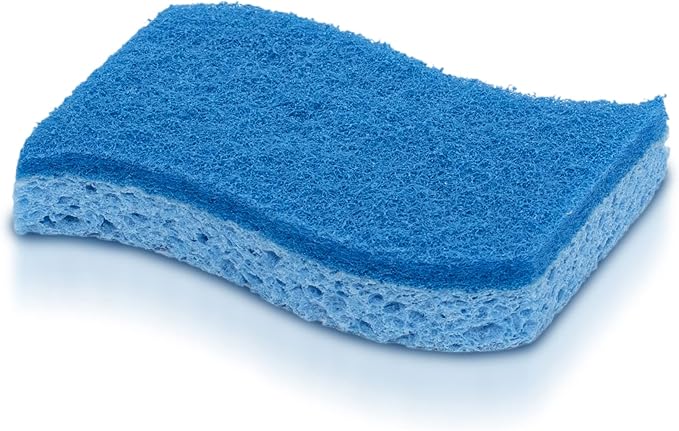 Pine-Sol Non Scratch Scrub Sponges - Double Sided Dish Scrubber Safe for Nonstick Cookware - Kitchen Essentials for Dishwashing and Cleaning, 2 Pack