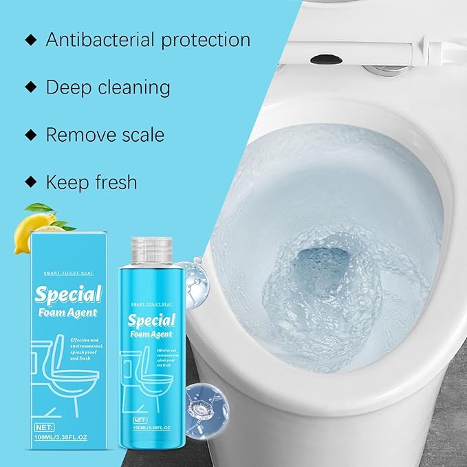 Special Foam Toilet Bowl Cleaner, 3.38 FL OZ, Splash-Proof Formula, Odor-Free, All-Day Fresh (1)