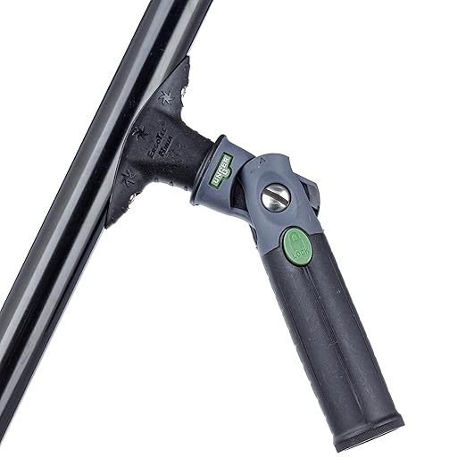 Unger Commercial ErgoTec® Ninja Washer Complete, 18", Green/Black, Case of 5 – High-Performance Microfiber Sleeve with Swivel T-Bar for Streak-Free Window Cleaning, NA450