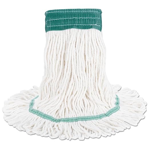 Boardwalk UNS 502WH Super Loop Wet Mop Head, Cotton/Synthetic, Medium Size, White, Cotton/Synthetic (Pack of 12)