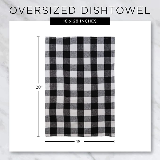 DII Everyday Kitchen, Urban Stripe & Basic Dishtowels, 18x28, Sage, 4 Piece
