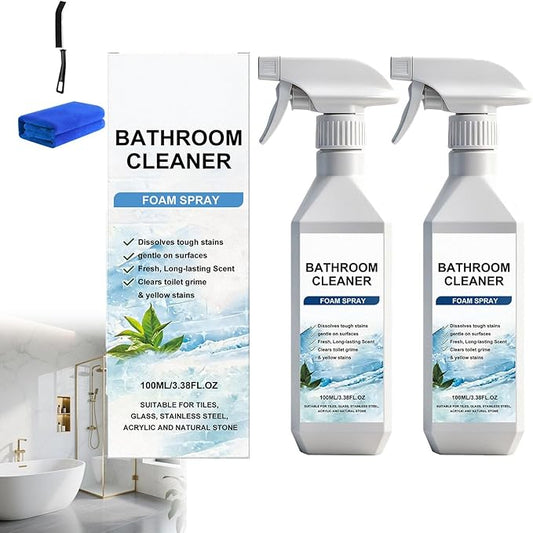 Scale Remover Bathroom Cleaner, Multi-purpose Bathroom Cleaner Foam Spray, Scale Remover Bathrooms Cleaner Foam Spray (2pcs)