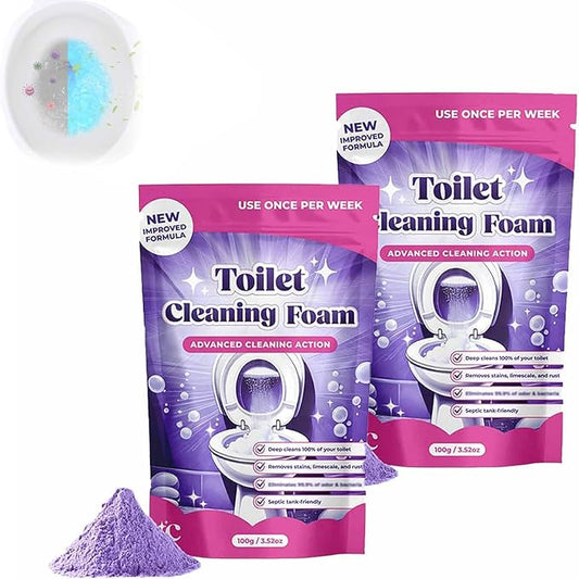 2026 New Toilet Cleaner, Toilet Cleaning Foam, Foam For Sparkling Clean, Touch Free Foaming Cleaning Powder (2)