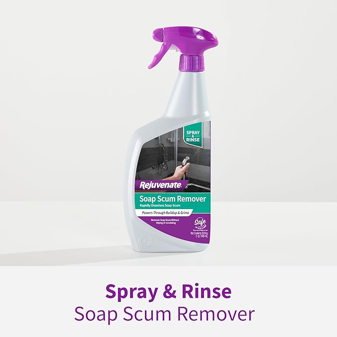 Rejuvenate Soap Scum Remover Easily Dissolves Soap Scum Without Scrubbing, 32 Ounces, 2 Pack