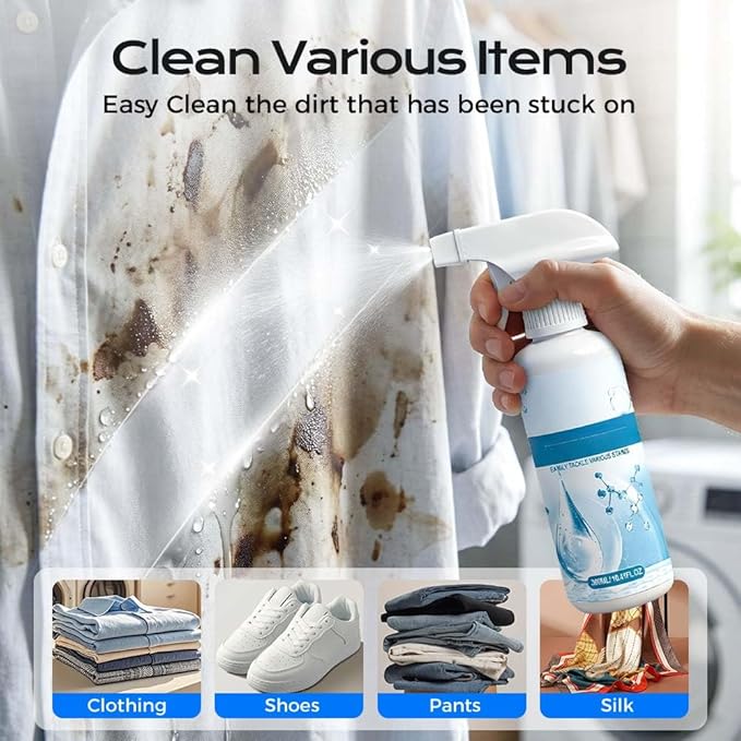 Cleanse Natural Clothing Emulsifier, 2026 New Upgrade Non Ionic Emulsifier Clothing Cleaner, Powerful Spot Stain Remover Laundry Spray, No Damage Fabric Conditioner Restore Faded Color (2pcs)