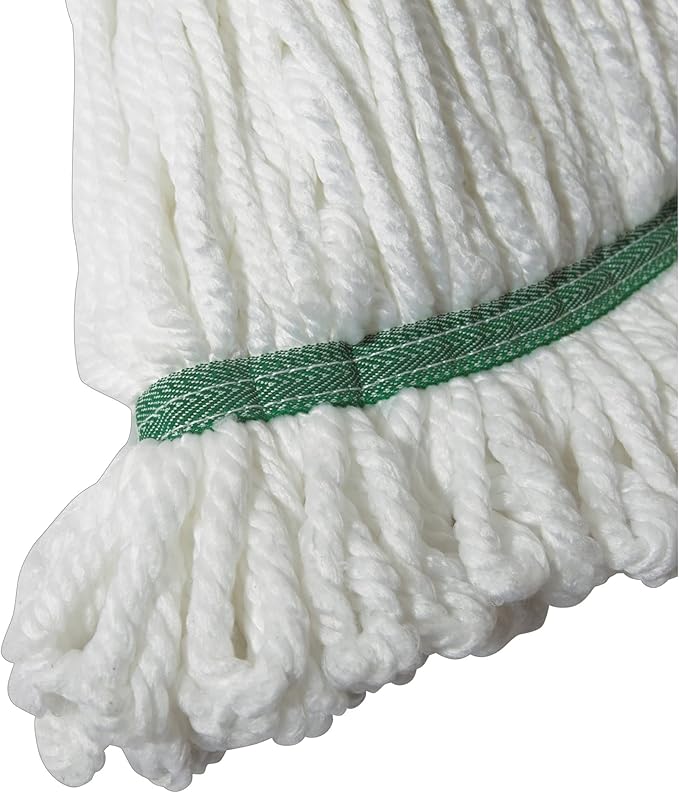 Winco Microfiber Commercial Microfiber Mop Head with Looped Ends, Large