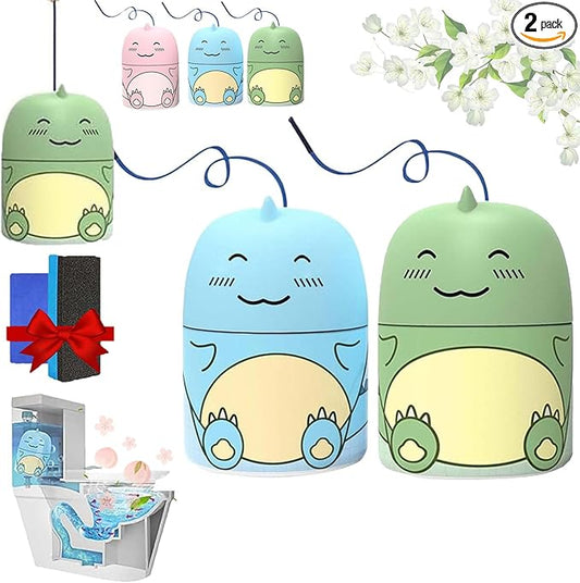 Magic Toilet Bowl Cleaner, ToiletCleaner & Toilet Deodorizer Wonder, Magic ToiletCleaning Bottle, Cute Dinosaur-Shaped Bathroom ToiletsTank Cleaner, Three Fragrances (2PCS-B)