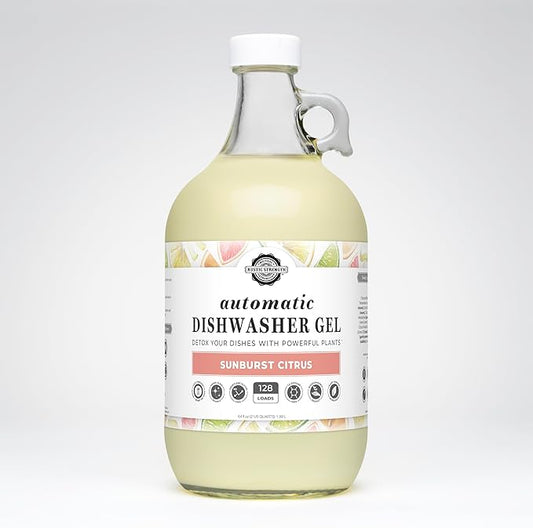 Rustic Strength Automatic Dishwasher Gel, Sunburst Citrus Scent, 64 oz Glass