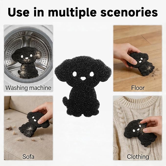 Hair Catcher for Clothes,Pet Hair Remover for Laundry, Reusable Fur Zapper Dog Cat Hair Catcher for Washing Machine & Dryer（6Pack）