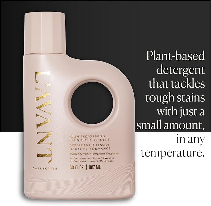 L'AVANT Collective Luxury Laundry Detergent | Blushed Bergamot | Natural Non-Toxic Liquid Laundry Soap with Enzymes | Plant-Based, HE Compatible, Protects Colors | 30 oz