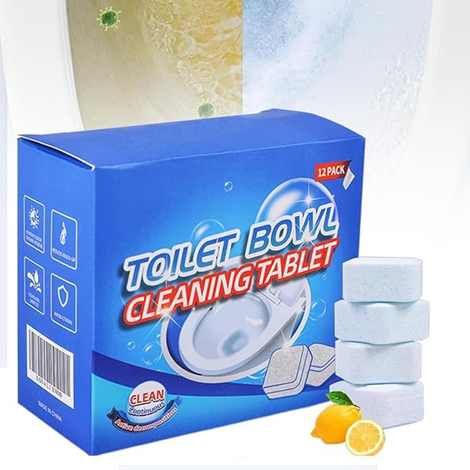 Powerful toilet bowl cleaner tablets, Easy-to-Use Drop-In Tank Cleaner Long-Lasting Freshness, Fresh and elegant for Deep Cleaning (24)