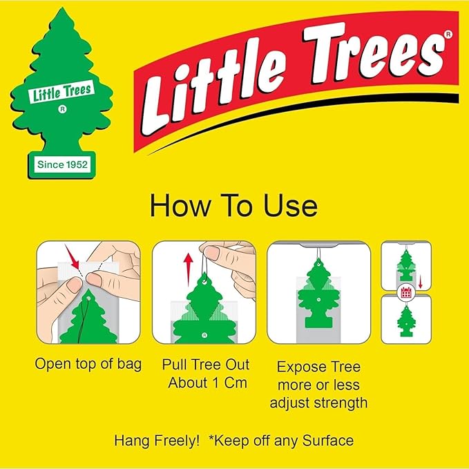 LITTLE TREES Car Air Freshener | Hanging Paper Tree for Home or Car | Blackberry Clove | Pack of 24
