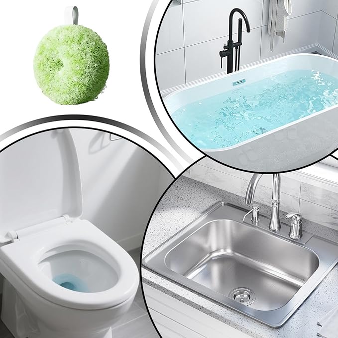 Shower Scrubber Multipurpose Scrub – Ball Stain Remover, Bathroom Brush Cleaner Cleaning, Supplies Tub Tile Wall Kitchen | Tub Tile Wall Kitchen Sink Counter Window Crevice Home Apartment