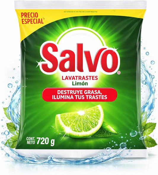 Dishwashing Powder Lemon Fresh, Powerful Grease Cleaning Formula, Kitchen Cleaning Detergent, 720g