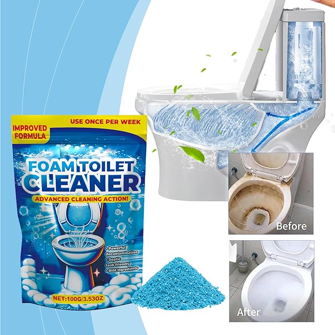 Foam Cleaner, Cleaner Decontamination Clean Household Deodorant Toilet Cleaner 3.53 OZ