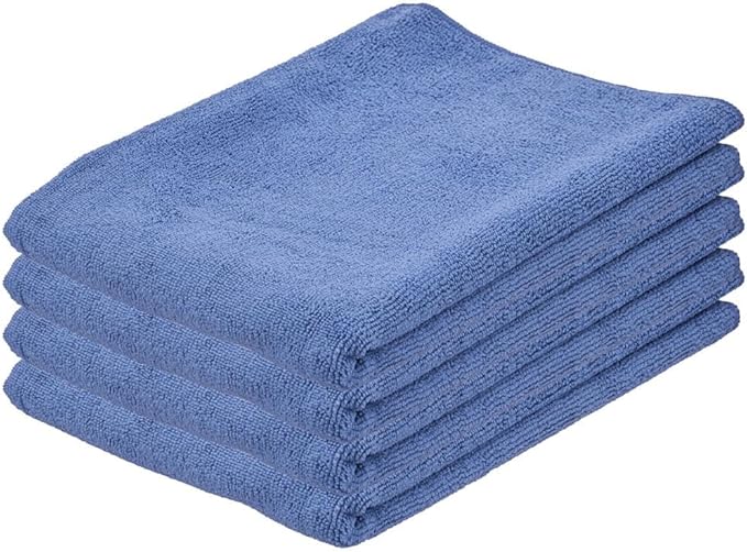 Superio Microfiber Squeegee Mopping Towel Extra Large Miracle Cloth 16"x 24" Streak Free Microfiber Floor Cloth-Rag for Cleaning House, Kitchen, Bathroom-Scratch Free-Multi Colored, 4 Pack