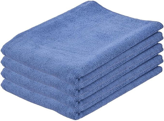 Superio Microfiber Squeegee Mopping Towel Extra Large Miracle Cloth 16"x 24" Streak Free Microfiber Floor Cloth-Rag for Cleaning House, Kitchen, Bathroom-Scratch Free-Multi Colored, 4 Pack