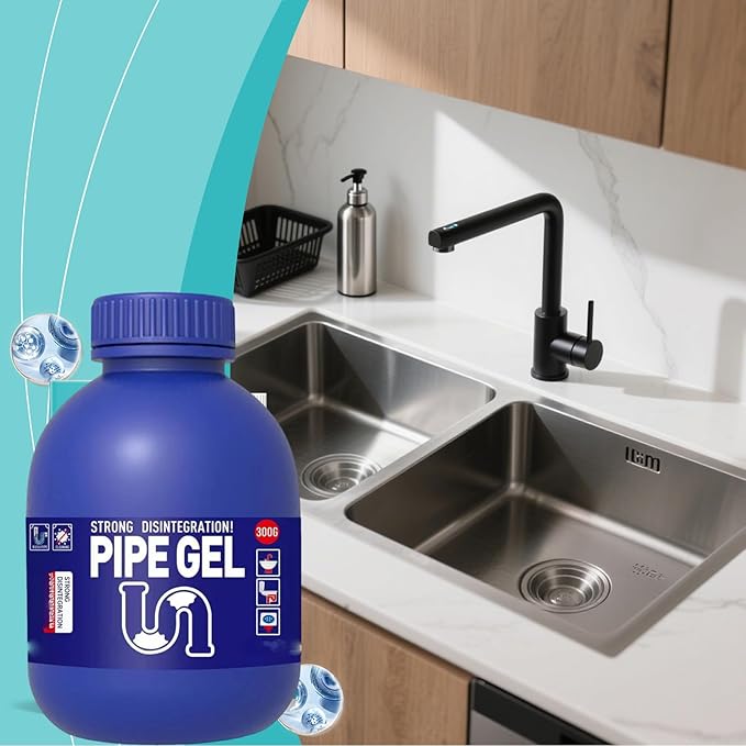 Pipe Bobo Drain Cleaner, Strength Drain Cleaner Powerful Pipe Dredging, 10 Fl Oz Drains Clog Remover, Liquido Para Destapar Tuberias, Powerful Pipes Dredging Agent for Kitchen Sinks (1pcs)