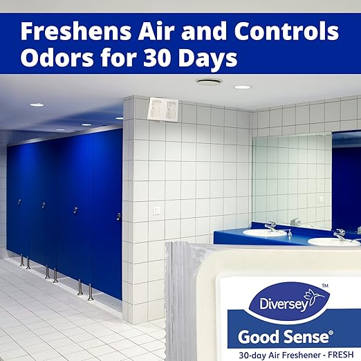 Diversey 100898962 Good Sense 30-Day Air Freshener, Fits Most Dispensers, Fresh Scent, 1 Refill Pad (Pack of 12)