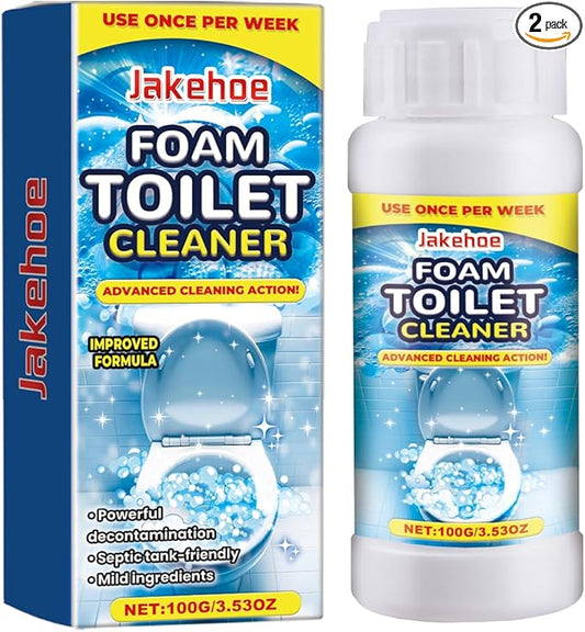 Foam Toilet Cleaner, Advanced Cleaning Action, Weekly Use；Toilet Bowl Cleaner; Toilet Bowl Powerful Cleaner-2Pack