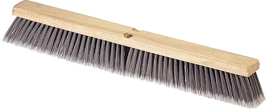SPARTA Flo-Pac Plastic Flagged Sweep, Floor Broom for Cleaning, 36 Inches, Gray