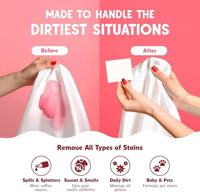 QLEAN Laundry Detergent Sheets Sweet Summer (40 Loads) – Travel-Size Plant-Based Laundry Sheets, Biodegradable, HE Compatible, Hypoallergenic for Sensitive Skin, Eco-Friendly Detergent Strips