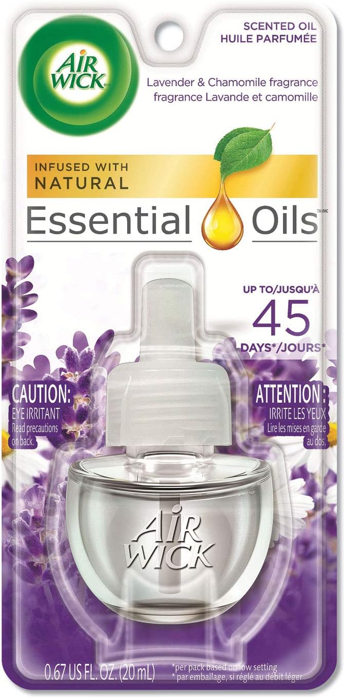 Air Wick Scented Oil Refill, Lavender & Chamomile, 0.67oz, Air Freshener