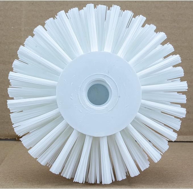 SPARTA Industrial Tank Brush Head Pipe Brush Head, Drain Brush with 3/4" Thread Hole (Handle Not Included) for Commercial Use, Plastic, 5 x 3.9 Inches, White