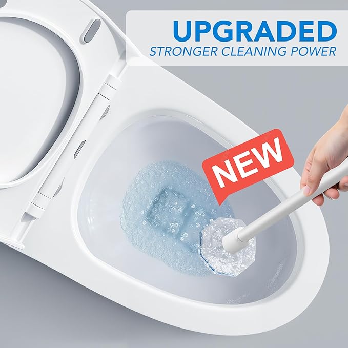 50 Pcs Toilet Wand Refills for Clorox, Upgraded Disposable Replacement Heads Compatible with Clorox Toilet Wand for Bathroom Cleaning