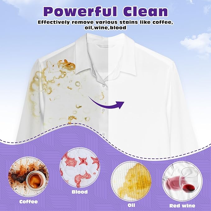 800 Loads Laundry Detergent Sheets, Eco-friendly Laundry Sheets, Powerful Cleaning, Suitable for Homes, Dorms, and Apartments - [Lavender Fragrance]