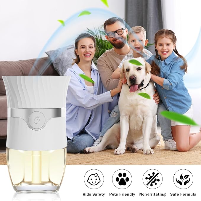 Plug in Air Freshener Refills – 12 Pack (7.92 Fl Oz), 3 Scents: Lavender, Linen & Vanilla – Compatible with Air Wick & Glade, Not Include Glade Plus – Wall Plug In Refills for Home, Bathroom