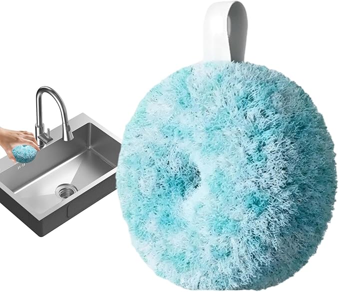 Shower Scrubber, Multipurpose – Scrub Ball Stain Remover, Bathroom Brush Cleaner Cleaning, Supplies Tub Tile Wall Kitchen | Tub Tile Wall Kitchen Sink Counter Window Crevice Home Apartment