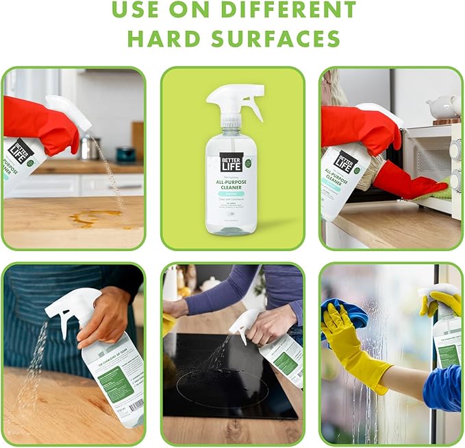 Better Life Toilet Bowl Cleaner(24 Oz, 2 Pack) + All Purpose Cleaner Unscented (24 Oz, 1 Pack)