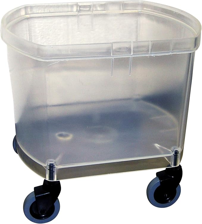 Albino Rhino Transparent Mop Bucket with Wringer - 100% Metal-Free - Inmate-Safe for Corrections Facilities