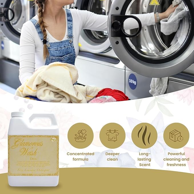 Tyler Glam Wash Laundry Detergent, Diva 907g, Liquid, 32 FL Oz