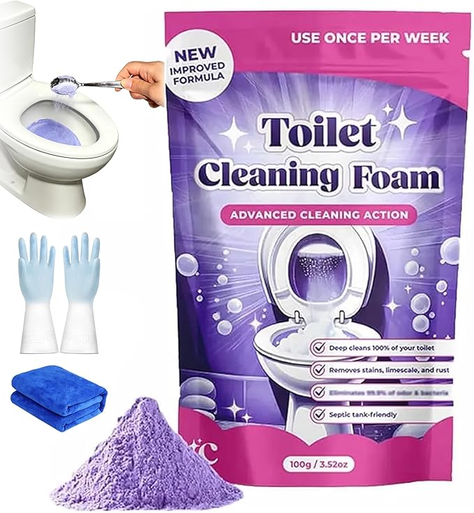Fizz Clean Toilet Bowl Cleaner, 2026 New Fizzclean Toilet Cleaning Foam, Fast-Foaming Formula for a Fresh, With Minimal Effort (1pc)