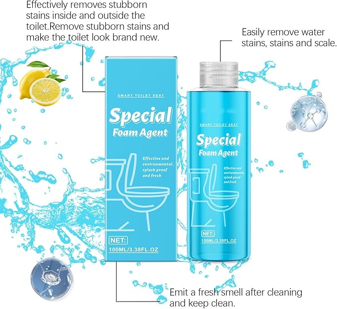 Special Foam Toilet Bowl Cleaner, 3.38 FL OZ, Splash-Proof Formula, Odor-Free, All-Day Fresh (1)
