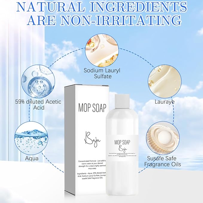 Compensai Mop Soap for Floor Cleaning,R and W Mop Soaps,Mavwicks Mop Soap,Mop Soaps Scented,Multisurface Bathroom & Kitchen Cleaner Supplies(1Pcs)